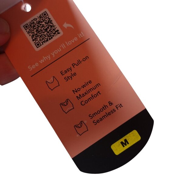 NWT Shapermint Truekind Everyday Throw-on Wireless Bralette Sz M Black 91404 - Picture 6 of 7